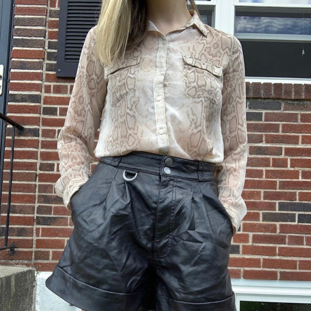 Snakeskin Button up - Picture 4 of 4